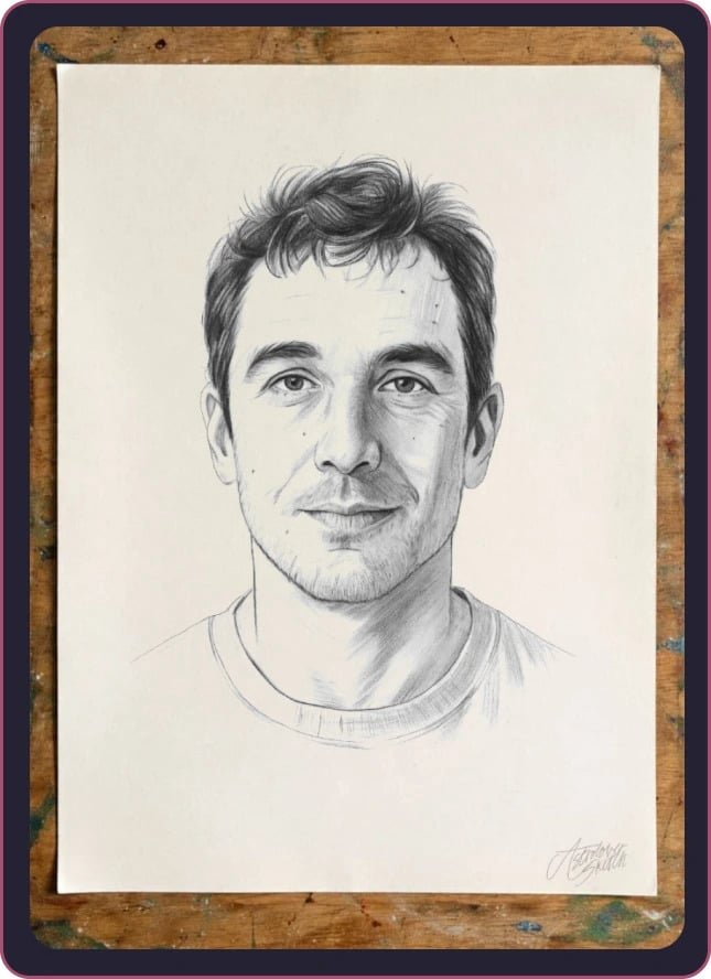 What is Astro Lover Sketch Vedic astrology soulmate portrait and birth chart drawing service